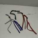 SHINKODA 6-Pack Glasses Strap - Universal Eyeglass Lanyard - Eyewear Retainer Cord for Reading, Safety, Sports & Sunglasses (Black & Space Dye(brown/Gray/Green/Royal/Red))