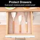 Shelf Liners for Kitchen Cabinets, Refrigerator Liners Waterproof & Oil-Proof Kitchen Cupboard Liner Drawer Mats EVA Material Non Adhesive Fridge Liner for Shelves（23.6" W x 118" L）
