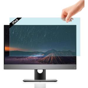 [2 Pack] 24 inch Removable Anti-Glare Blue Light Screen Protector for 16:9 Computer Monitor Anti-Glare, Anti-Scratch, PC Anti-UV Eye Protection Filter