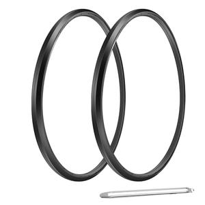 Wheelchair Rear Wheel Replacement Tire, 24 "X 1" Universal Flat-Free Polyurethane Tire,Equipped with installation tools, Wheelchair accessories for all brands(3 Pair)