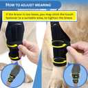 Dog Knee Brace for Torn ACL Hind Leg Adjustable Canine ACL/CCL & Cruciate Ligament Support, Arthritis Pain Relief, Durable Stabilizer Wrap, Black, Large