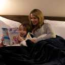 NICETOWN Twin Fleece Blanket Plush Blanket Fashion Fuzzy Gifts for Family, Soft Lightweight Fluffy Fleece Plush Couch Blankets for Living Room/Bedroom/Sofa, 60 x 80 inches, Black