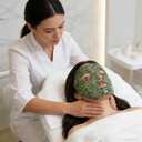 Gemshan Jade Mask,100% Natural Stone Facial Mask for SPA Skincare Beauty Tools for Puffy Eyes Dark Circles