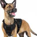 rabbitgoo Tactical Dog Harness for Small, Heavy Duty Pet Harness with Handle, No-Pull Service Vest Small Breed, Adjustable Military Dog Vest for Training Hunting Walking, Black, Small