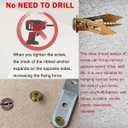 50 Pack Metal Drywall Anchors and Screws Kit Self-Drilling Wall Anchors for Drywall Heavy Duty Metal Expansion Bolts No Pre-Drill Installation Holds up to 50 lbs