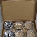 Round Cake Ring Molds, Stainless Steel Cake Rings 3 Inch Cooking Pastry Ring Molds with Pushers for Pancakes Mousse Dessert Baking (Include 6 Rings & 2 Pushers)