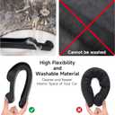 Givifive Car Seat Gap Filler Set of 2, Soft Foam Multifunctional Seat Side Gap Filler with Organizer & Hook Function, 3in1 Gap Stopper Universal Fit Car SUV Truck Fill The Gap Between Seat & Console