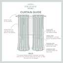 EXCLUSIVE HOME Kochi Light Filtering Linen Blend Grommet Top Curtain Panel Pair, 54"x84", Seafoam