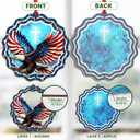 10 x FLAGWIX Christmas Bald Eagle Gifts for Men Women - American Eagle Suncatcher Ornaments 2025 for Tree Decorations - Christmas Ornaments for Home Decor, Eagles Gifts for Mom Dad, Friend Gift Ideas