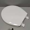 BEMIS 500EC 390 Toilet Seat with Easy Clean & Change Hinges, 1 Pack Round, Cotton White