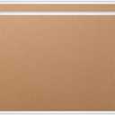 VIZ-PRO Cork Notice Board, 36 X 24 Inches, Pack of 2, Silver Aluminium Frame