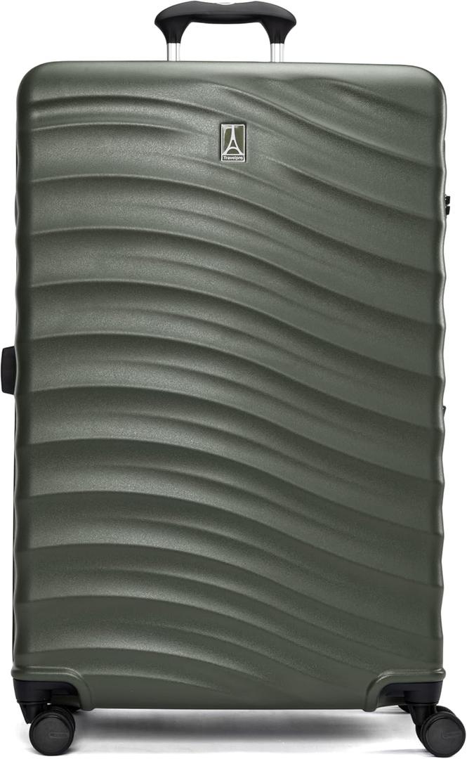 Travelpro Maxlite Air V2 Hardside Expandable Checked Luggage, 8 Spinner Wheels, Lightweight Hard Shell Suitcase, TSA lock, Slate Green, Checked Large 28-Inch