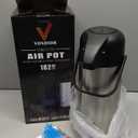 Coffee Carafe for Keeping Hot - 102 Oz/3L Airpot Coffee Dispenser with Pump - Insulated Stainless Steel Hot Beverage Dispenser for Parties - Thermal Carafe for Hot Drinks Water Tea Chocolate