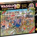Jumbo, Wasgij, Original 40 - Garden Party!, 25th Anniversary Unique Collectable Jigsaw Puzzle for Adults, 1,000 Piece