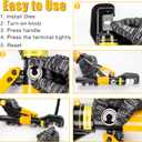 YUZES Hydraulic Crimping Tool 10 Tons, 12 AWG to 2/0 Battery Cable Crimper Tool with 9 Dies, Easy to Operate Hydraulic Wire Crimping Tool Kit for Wire Rope, Battery Cable Ends Ring Terminals