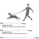 Taglory Dog Leash for Medium Large Dogs, Double-Sided Reflective Leash with Soft Neoprene Padded Handle, 1 inch by 6 ft, Fit Medium Large Breeds 20-150 lbs, Turquoise