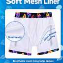 Idgreatim Boys Swim Trunks Quick Dry Shorts with Mesh Liner Size 6-14