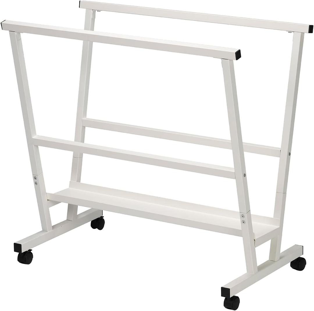 MEEDEN Print Rack - Art Storage Rack with Rolling Casters - Metal Print Display Rack for Artworks, Posters, Print - White