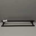 Alise Double Towel Bar Black,20" Towel Rack for Bathroom Wall Mounted,Bathroom Towel Rack SUS304 Stainless Steel Bathroom Towel Holder Quick Drying Hand Towel Holder Towel Bar for Walls