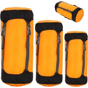 Compression Sack, 3Pcs Wateproof & Adjustable Nylon Sleeping Bag Compression Sack with Drawstring, Lightweight for Traveling, Camping, Hiking, Backpacking.