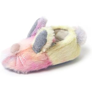 Dearfoams Easter Basket Stuffers Gifts for Kids Family Matching Fuzzy Bunny Slippers (3-6)