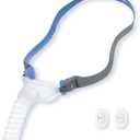 Replacement P10 Frame & Headgear Assembly Compatible with AirFit P10 with Quiet Mesh Vent & 360 Swivel Short Tube - Includes 2 Adjustment Clips for Custom Fit - (Nasal Pillows Not Included)