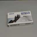 Wostar Nitrile Disposable Gloves Powder & Latex Free 4mil Touch Screen Disposable Non-Sterile Nitrile Exam Gloves (Large (Pack of 100), Black Large 4mil 100pcs)