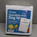 XPCARE 50 Count Disposable Male Dog Diapers, Male Dog Wraps,Super Absorbent Leak-Proof Fit (Large)
