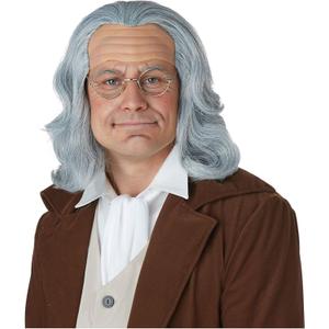 California Costumes Adult Benjamin Franklin Wig Standard
