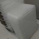 Clear Storage Bin, Latching Box Container, 10 Packs