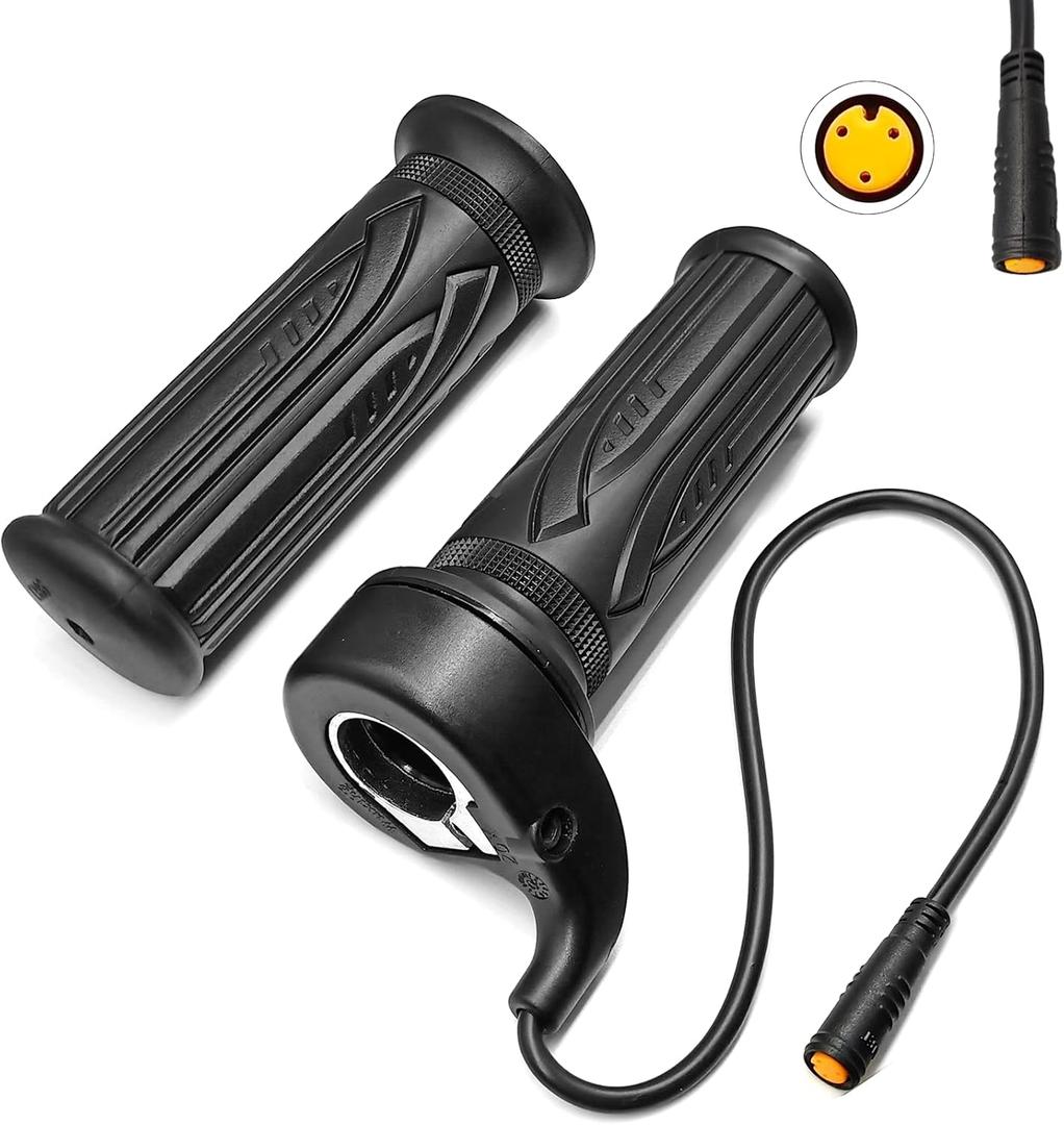 Electric Bike 20X Full Half Twist Throttle Right Handle Throttle 3PIN Female Connector for BBS01 BBS02 BBSHD Mid Motor Electric Bicycle Accelerator
