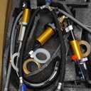 Matte Black Bathroom Faucet 3 Hole, 8 Inch Widespread with Pop-up Drain, 2 Handle Bathroom Sink Faucet, Modern Vanity Faucet for Bathroom Sink with 360 Swivel Spout