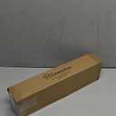 KAMANINA Curtain Rods for Windows 48 to 84 Inch, Black Heavy Duty Curtain Rod Adjustable, 7/8 Inch Single Decorative Drapery Rod 32 to 86 Inch(2.6-7.1Ft), Netted Texture End