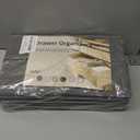 DIMJ Drawer Organizer Clothes, 12 Pack Dresser Organizer, Foldable Closet Organization and Storage Dividers, Fabric Dresser Drawer Organizers for Underwears, Nursery, Baby Clothes, Socks, Tie (Grey) (Gray)