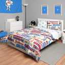 FOCO Tennessee Titans NFL Retro Bed in a Bag Comforter Bedding 5 Piece Twin Set