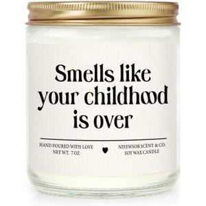 Niyewsor 18th Birthday Gifts for Girls Boys, Eighteen Birthday Candle, 2008 18th Birthday Decorations for Girls Boys, 18 21 Year Old Bday Gifts for Daughter, Son, Sister, Niece, Handmade, 7oz