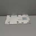 WINKIO 24pcs White Cookie Boxes, 4x4x2.5 Inches Bakery Boxes with Window, for Mini Cake Treat Dessert Pastry Donuts Macaroon Strawberries Chocolate Candy (with Stickers)