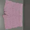 SOLY HUX Women's Ruffle Shorts Plaid Y2k Lace Bloomers Elastic Waist Frill Bottoms Gingham Micro Boyshorts (Pink, XL)