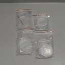 QWORK Round Acrylic Products Display Riser Stands, 3 Tier Jewelry Display Stands for Rings Earrings,Mini Figurines, Clear, 4 Pack