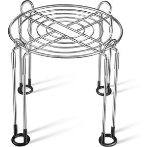 Dreyoo 10" Diameter by 8" Tall Gravity Fed Water Filter System Stand, Detachable Stainless Steel Under Sink & Countertop Filtration Stand Compatible with Berkey Water Filter,Royal,Travel System