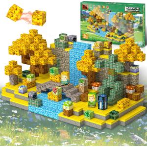 Magnetic Building Blocks for BOTW Fans, Koroks Magnet Cubes Blocks for Kids 5-7, STEM Building Game Sensory Outdoor Toys Christmas Birthday Gift for Boys&Girls, 100PCS