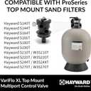 Hayward SP0714T Vari-Flo 7-Position Top-Mount Multiport Valve, 1.5-Inch Ports, for ProGrid & DE Pool Filters