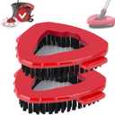 2 Pcs Spin Mop Scrub Brush Head Compatible for O Cedar EasyWring 1-Tank System,Ocedar Mop Scrub Brush Floor Cleaning for Bathroom, Kitchen, Tub and Tile, NOT Fit RinseClean