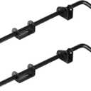2 Pack 14" Black Cane Bolt Gate Latch, Steel Ground Slide Drop Rod for Barn Fences, 1/2" Diameter