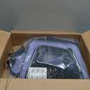 BARKBAY Dog Bike Basket Carrier, Expandable Foldable Soft-Sided Dog Carrier, 2 Open Doors, 5 Reflective Tapes, Pet Travel Bag,Dog Backpack Carrier Safe and Easy for Small Medium Cats and Dogs(Purple)