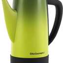 Elite Gourmet EC812G Vintage 50s Electric Coffee Percolator Clear Brew Progress Knob Cool-Touch Handle Cord-less Serve, 12-Cup, Retro Green