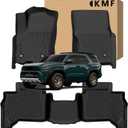 KMF Custom Fit Floor Mats for Toyota 4Runner 2025 (NOT for Hybrid) Accessories, 5 Seats All Weather TPE Waterproof Car Floor Liners - Front & Rear 2 Row, Anti-Slip Deep Grooves 4Runner Car Mats