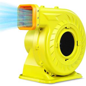 2HP Inflatable Air Blower for Big Inflatables, 1500W Powerful Bounce House Blower, Portable Commercial Fan Pump for Large Inflatable Bouncy Castle, Water Slide, Jumper
