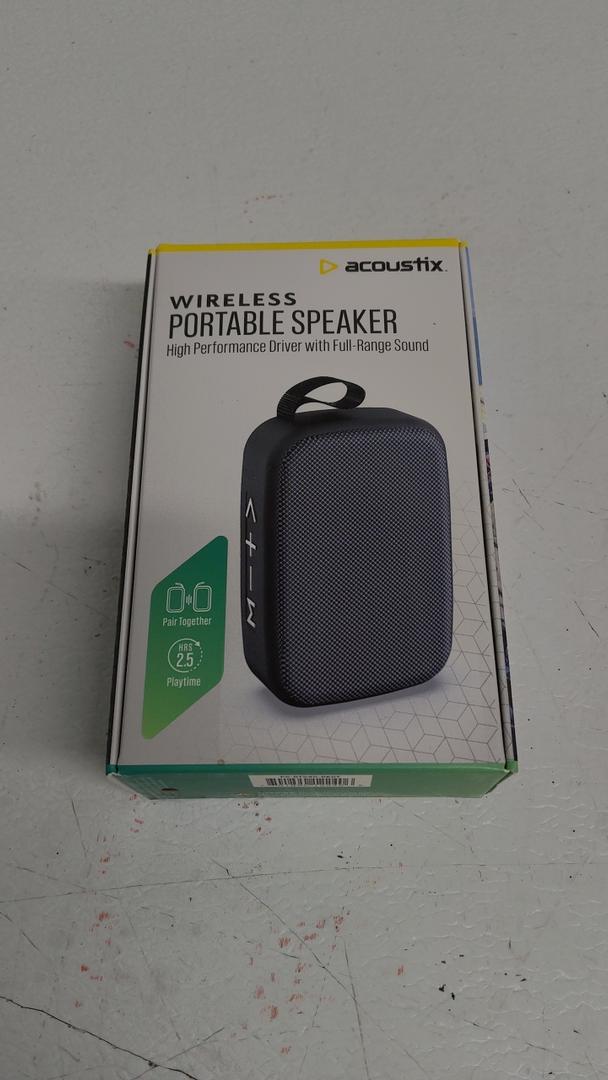 Acoustix Wireless Portable Speaker, Black