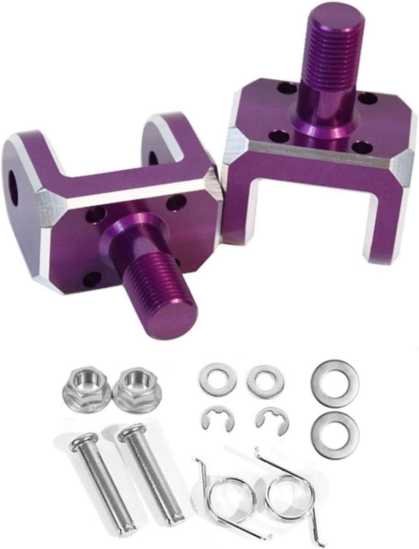 Foot Peg Bracket for Surron Light Bee X S, Dirt Bike Footpeg Holder, Motorcycle Prickly Pegs Mount, CNC Aluminum Peg Clamp for Sur Ron LBX and Segway X160 X260,Purple